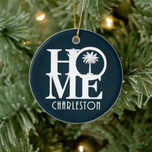 HOME Charleston SC Ceramic Tree Decoration