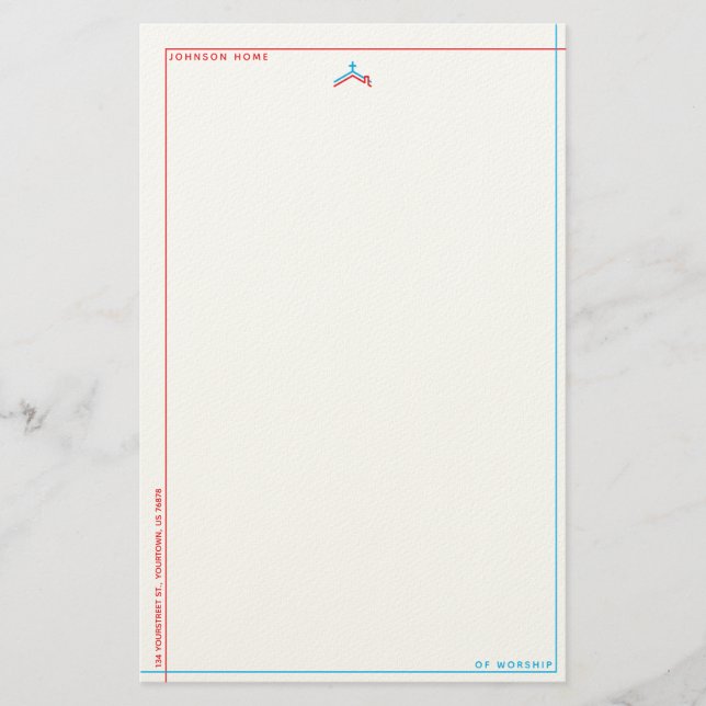 Home Church Stationery (Front)