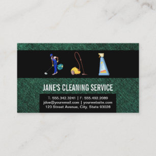 Home Cleaning and Commercial Business Card