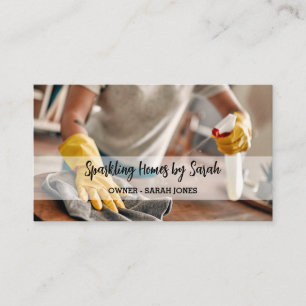 home cleaning service business cards house cleaner