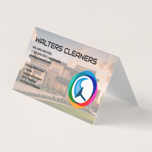 Home Cleaning Services   House Living Room Business Card
