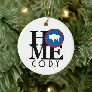 HOME Cody Wyoming Ceramic Tree Decoration