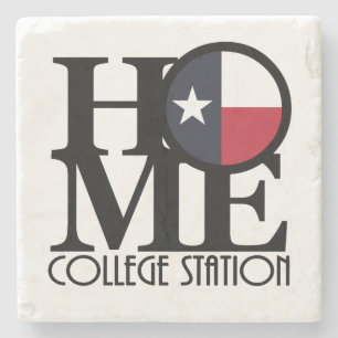 HOME College Station Texas Stone Coaster