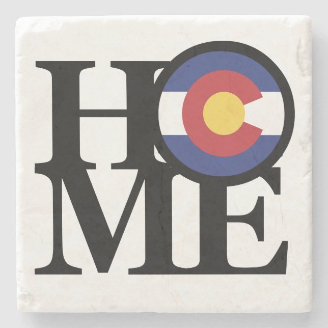 HOME Colorado Stone Coaster (Front)