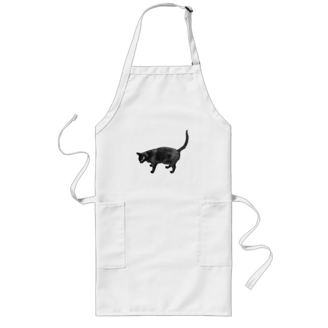 Home Comfort Wears A Black Coat Long Apron (Front)