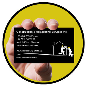 Home Construction And Remodeling Business Card