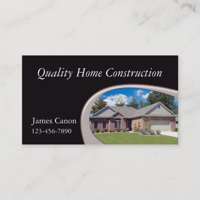 Home Construction Business Card (Front)