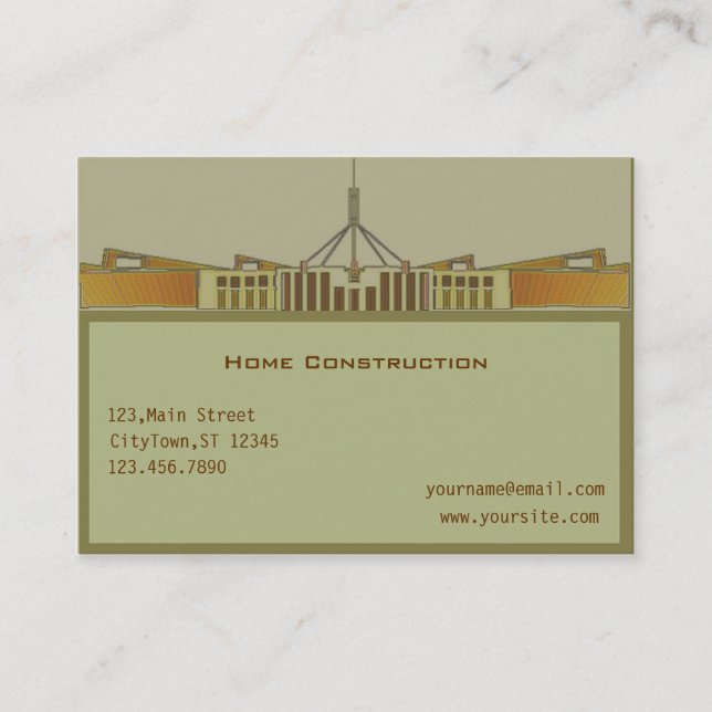 Home Construction Business Card (Front)