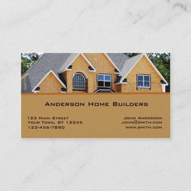 Home Construction Business Card (Front)