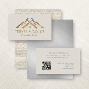 Home Construction Renovation Contractor Business Card