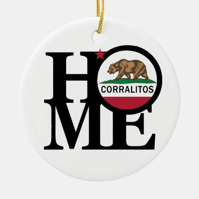 HOME Corralitos Ceramic Tree Decoration (Front)