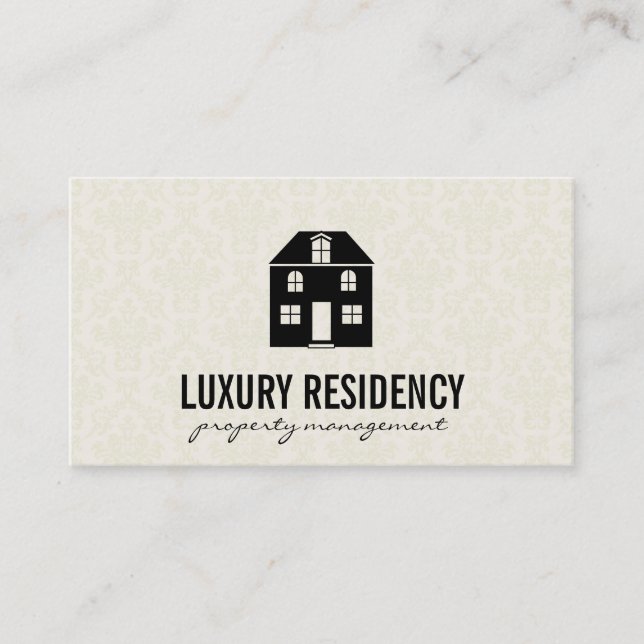 Home | Damask Business Card (Front)