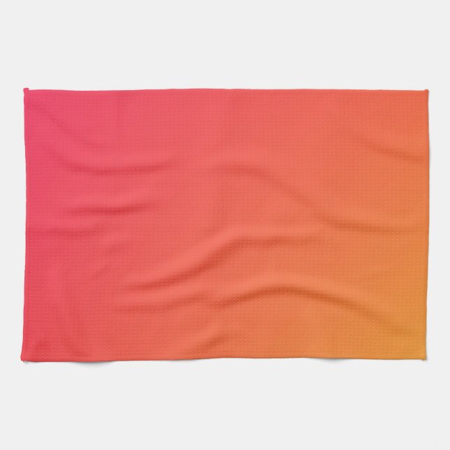 Home Decor Accents Sunrise Coral Tea Towel (Horizontal)