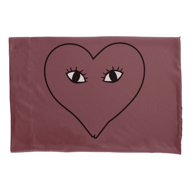 Home Decor Face Heart Pillowcase (Front)