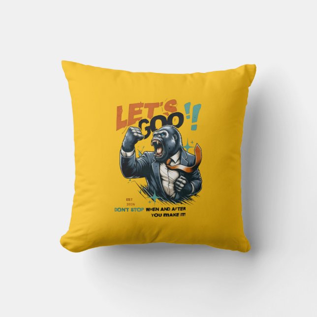 HOME DECOR LET'S GOO LESSONS LEARN THROW PILLOW (Front)