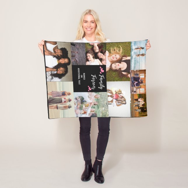 Home Decor Personalised Photo Blanket Collage  (In Situ)