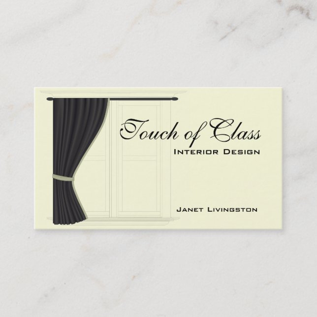Home Decorating Service business card (Front)