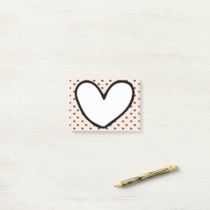 Home Decoration Fun Stylist Sweet Heart pattern Post-it Notes