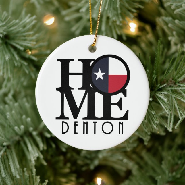 HOME Denton Texas Ceramic Tree Decoration (Tree)