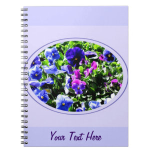 Home Depot Pansy Spiral Notebook
