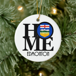 HOME Edmonton Alberta Ceramic Tree Decoration