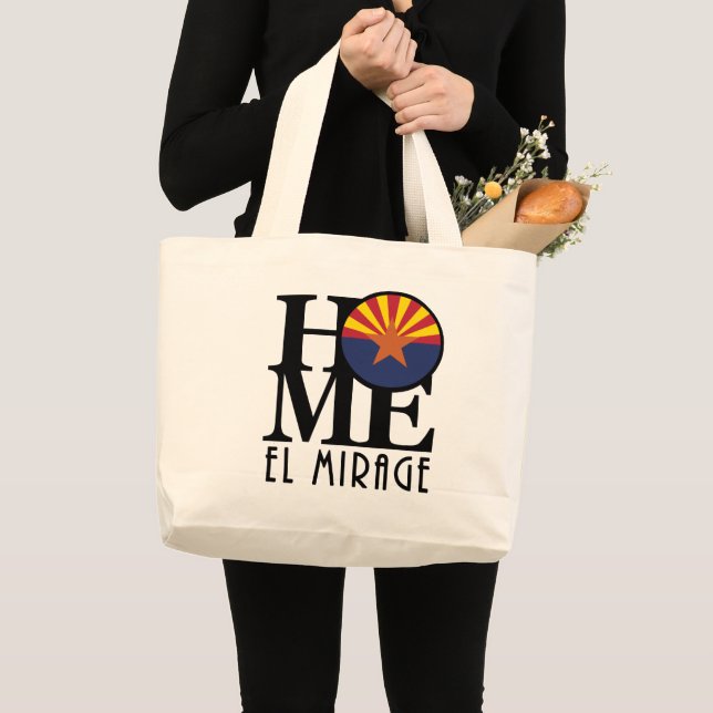 HOME El Mirage Arizona Large Tote Bag (Front (Product))