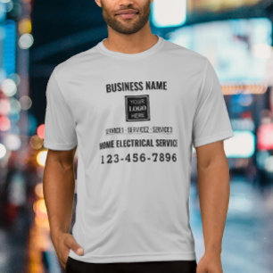 Home electric service QR code Logo custom work T-Shirt