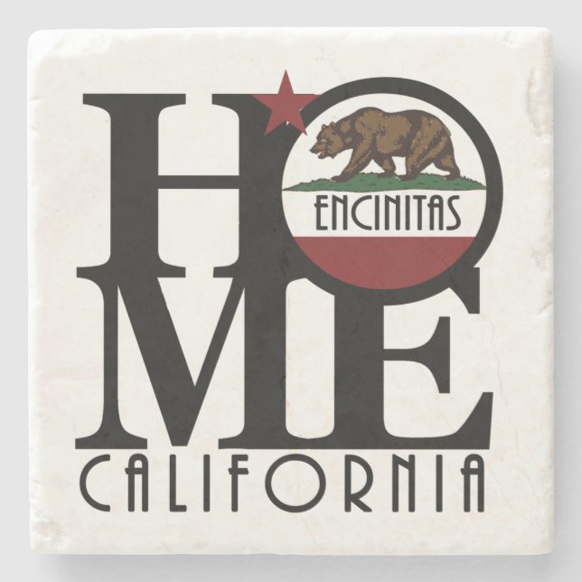 HOME Encinitas Stone Coaster (Front)