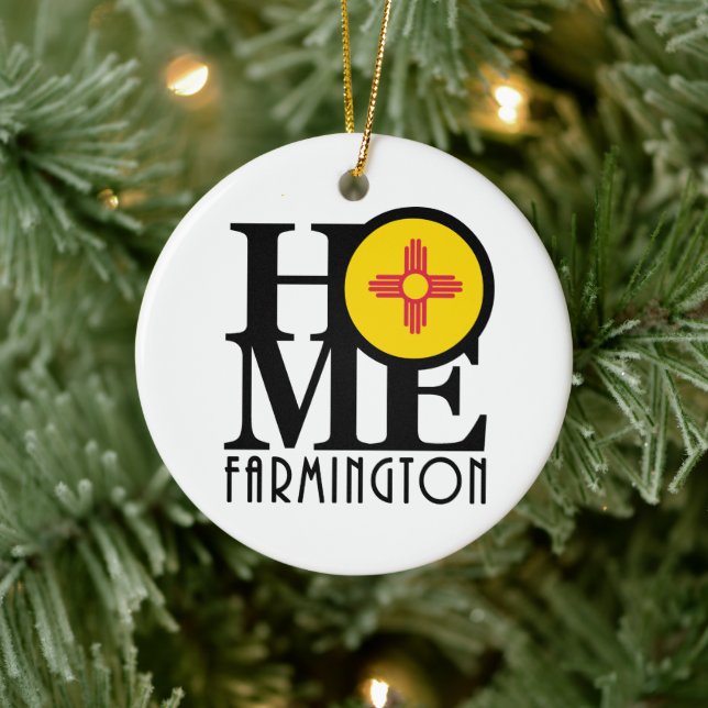 HOME Farmington New Mexico Ceramic Tree Decoration (Tree)