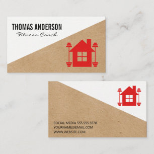 Home Fitness Logo Business Card