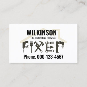 Home Fixer Repairs Handyman Tools Business Card