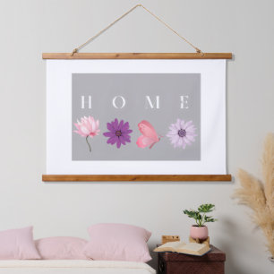 Home Floral and Butterfly design Hanging Tapestry