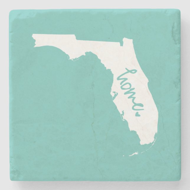Home Florida Custom Colour Stone Coaster (Front)