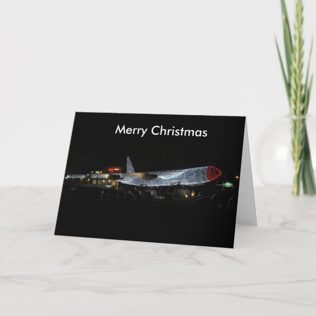 Home for Christmas Plane Card (Front)
