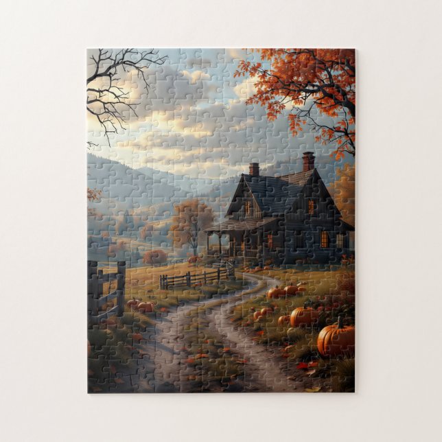 Home for thanksgiving jigsaw puzzle (Vertical)