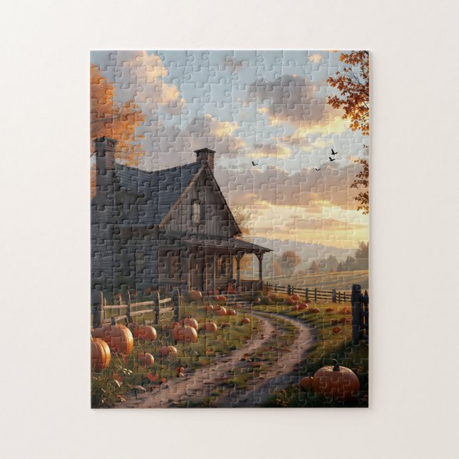 Home for thanksgiving jigsaw puzzle (Vertical)