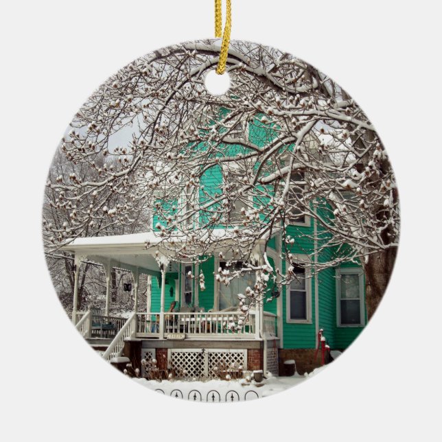Home for the Holidays Ceramic Tree Decoration (Front)