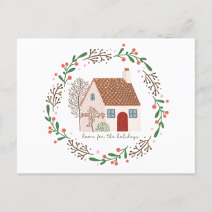 Home For The Holidays Christmas Holiday Postcard