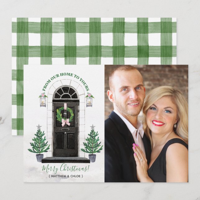 Home for the Holidays Christmas Photo Card (Front/Back)