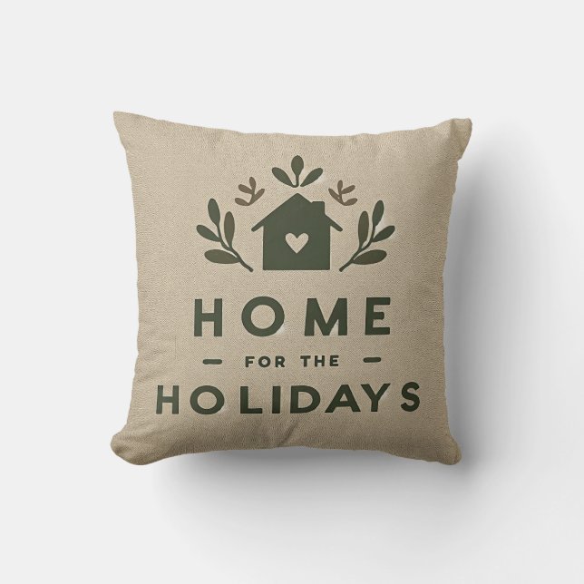 Home for the Holidays Cushion (Front)