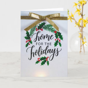 'Home for the Holidays' Folded Greeting Card