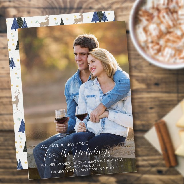 Home for the Holidays Full Photo New Address Holiday Card (Creator Uploaded)