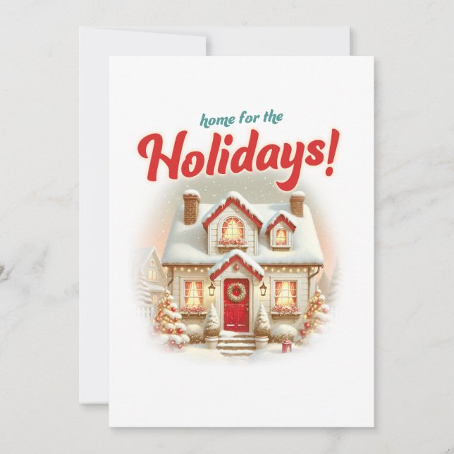 Home for the Holidays Holiday Card (Front)