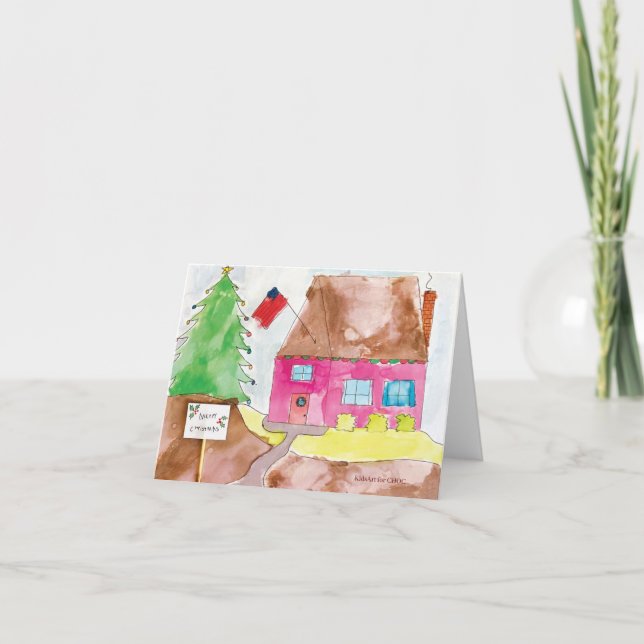Home For the Holidays - KidsArt for CHOC Thank You Card (Front)