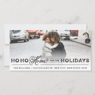Home For The Holidays Moving Announcement Card