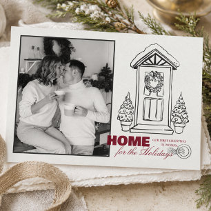 Home for the Holidays Moving Announcement Card