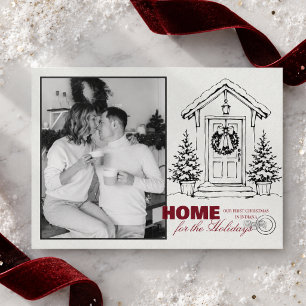 Home for the Holidays Moving Announcement Card