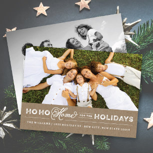 Home For The Holidays Moving Announcement Card