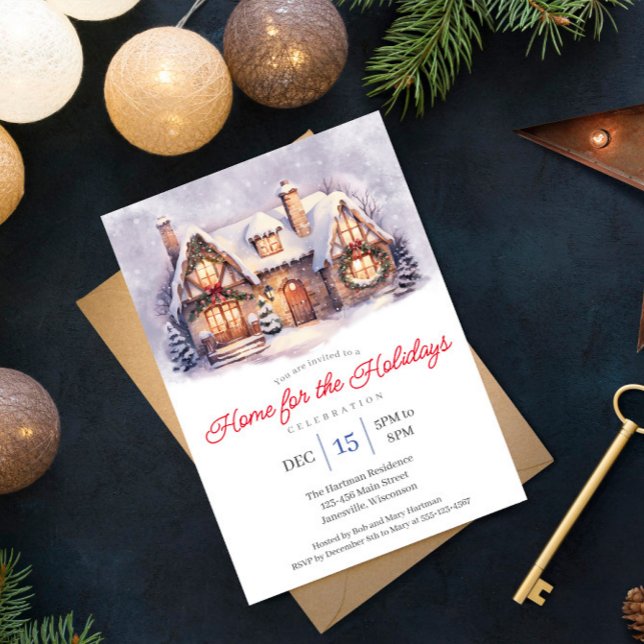 Home for the Holidays Party Invitation (Creator Uploaded)