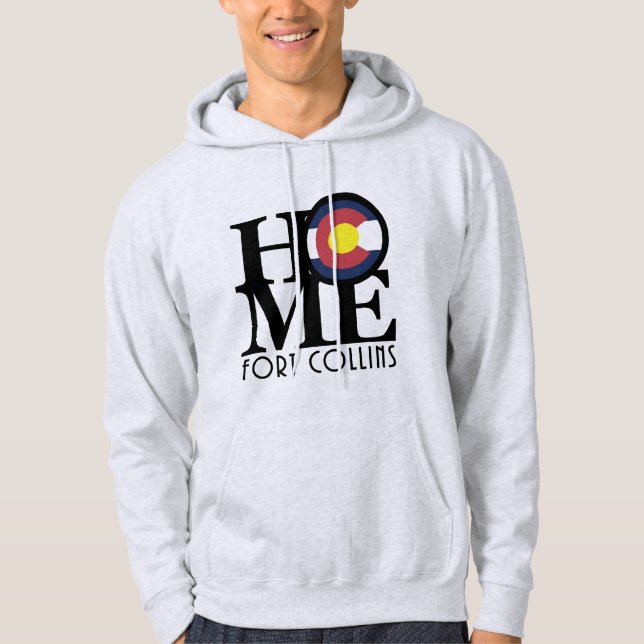 HOME Fort Collins Colorado  Hoodie (Front)